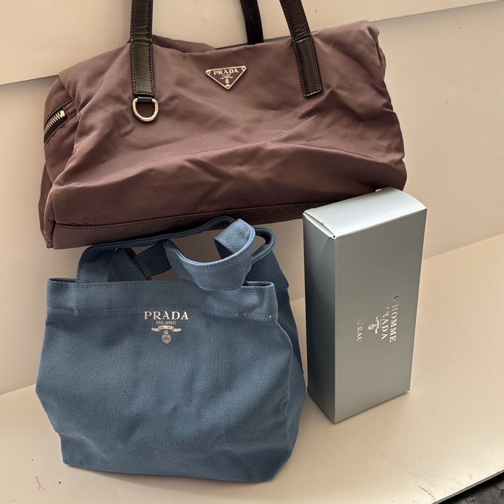 Prada Tessuto Handbag With Mini Gwp